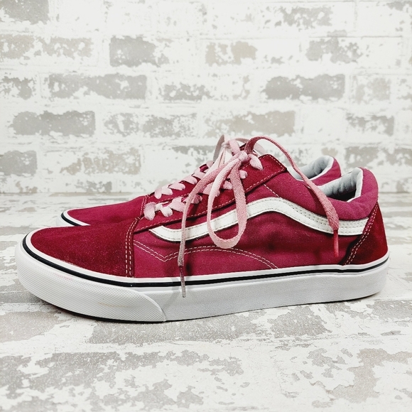 Nike Shoes - Vans Off the Wall Low Old Skool Rumba Red Suede Skateboard Sneakers C395